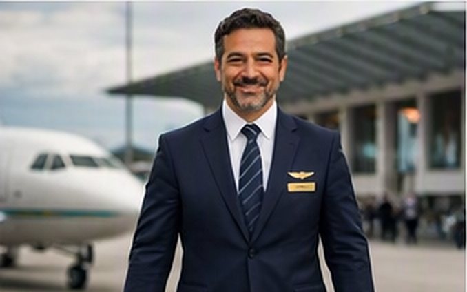 Chauffeur van Prestige Taxi aan de luchthaven
